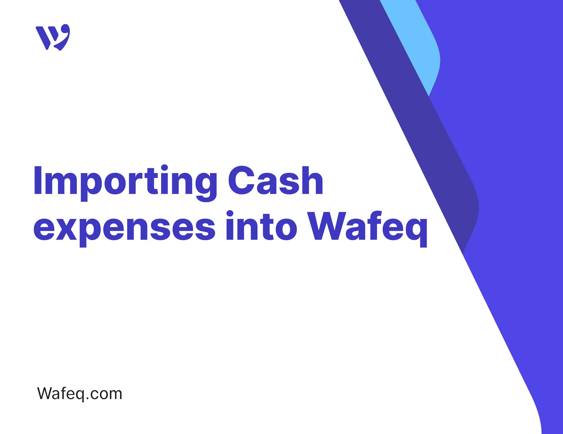 Importing your data: Expenses